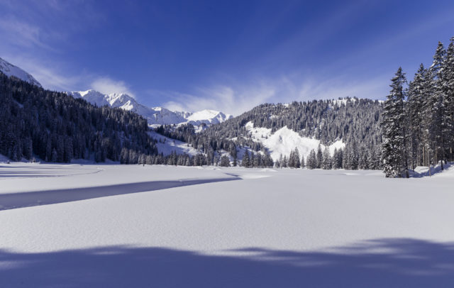 Winterlandschaft Melköde im Kleinwalsertal © Oliver Farys / Kleinwalsertal Tourismus