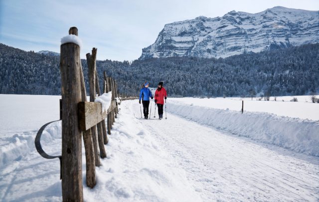 Winterwandern in Mellau, Bezau und Bizau im Bregenzerwald © Ludwig Berchtold / Bregenzerwald Tourismus