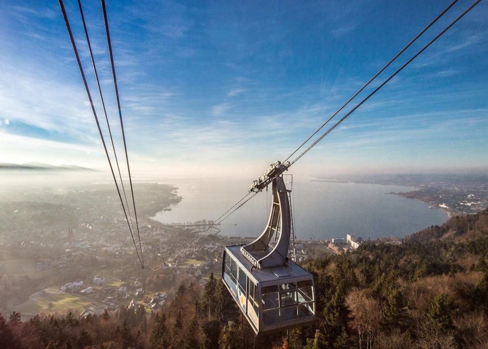 Pfänderbahn im Herbst, Blick über Bregenz, Bodensee (c) Petra Rainer, bregenz.travel