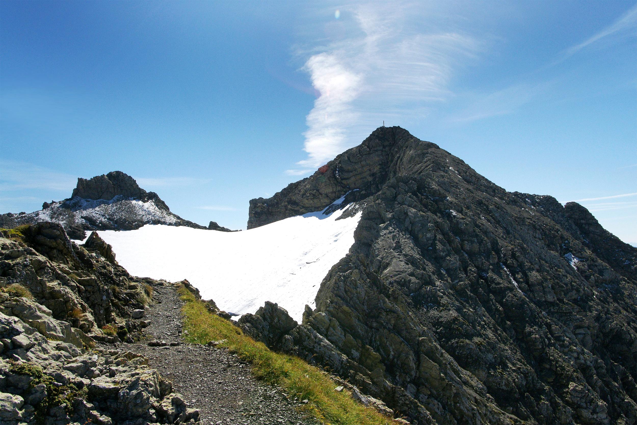Gletscher am Gipfel der Roten Wand - Urlaub in Vorarlberg