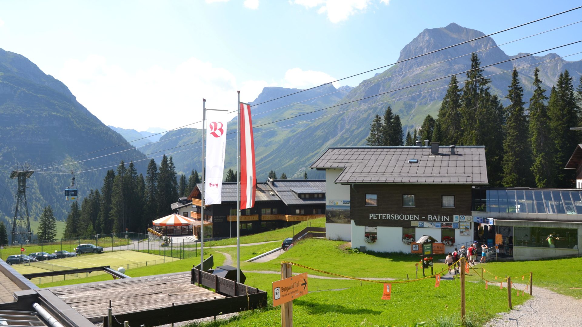Bergbahn Oberlech - Start der Geocaching Tour in Lech