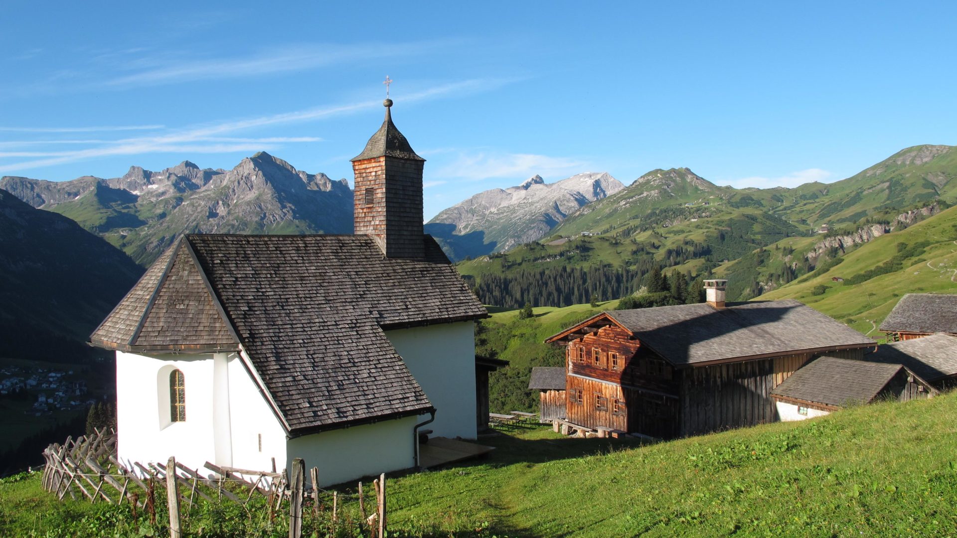 Bürstegg, die ehemals höchste ganzjährig bewohnte Siedlung in Vorarlberg