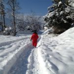 Winterwandern auf der Brazer Allmein - auch schon die ganz Kleinen sind dabei!