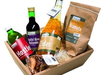 Souvenirs Vorarlberg, Geschenkskorb von Dietrich Kostbarkeiten (c) Richard Dietrich