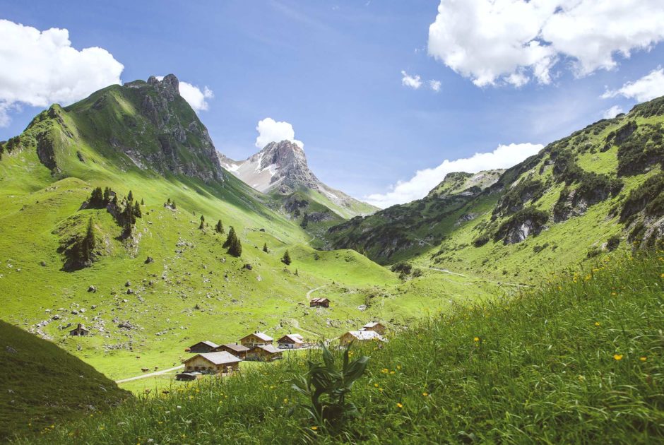 Alpe Laguz, Biosphärenpark Großes Walsertal, Walserweg (c) Dietmar Walser / Vorarlberg Tourismus