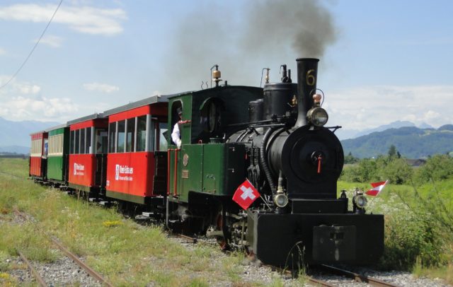 Rheinbähnle, Dampflok © Rhein-Schauen