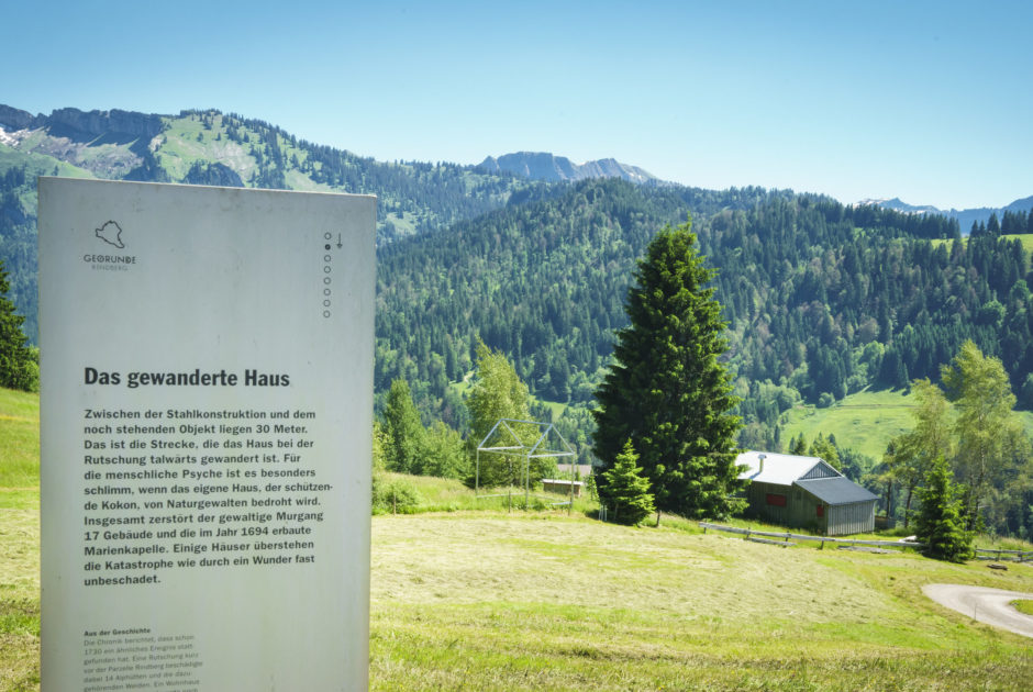 Tafel Georunde Rindberg © Vorarlberg Tourismus