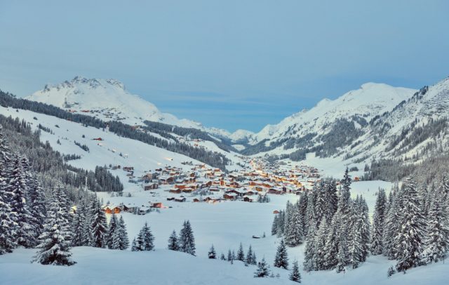 Blick auf Lech im Winter © Sepp Mallaun / Lech Zürs Tourismus
