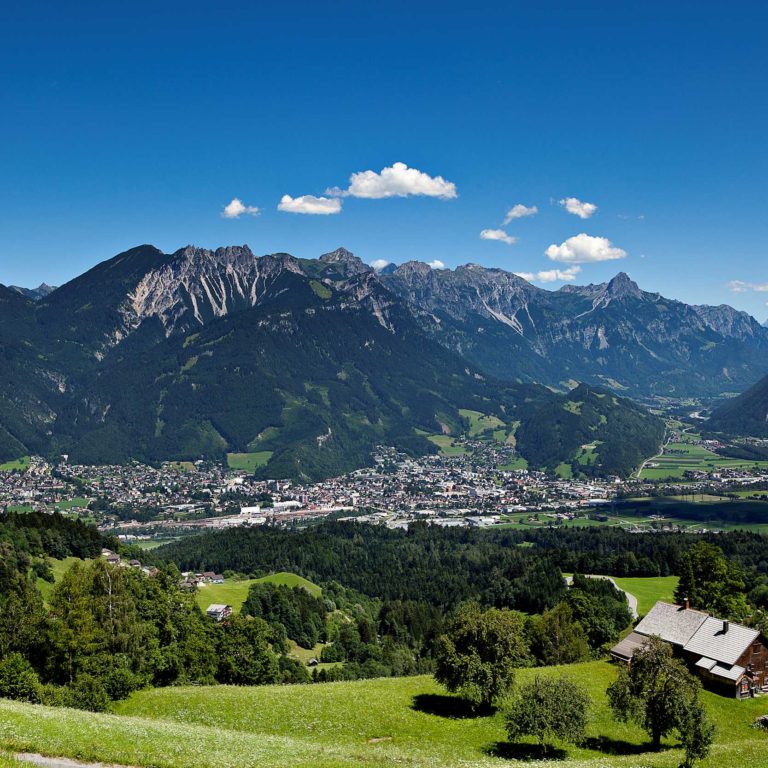 Alpenstadt Bludenz, Stadterlebnis, Blick von der Tschengla (c) Carola Eugster, Bludenz Stadtmarketing GmbH