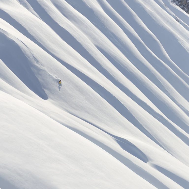 Freerider unterhalb Ruefispitze-Arlberg © Sepp Mallaun / Vorarlberg Tourismus