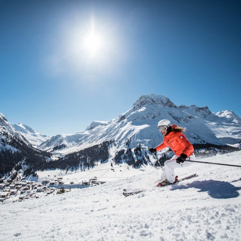 Sonnenski, Skigebiet Arlberg, Lech Zürs (c) Christoph Schoech