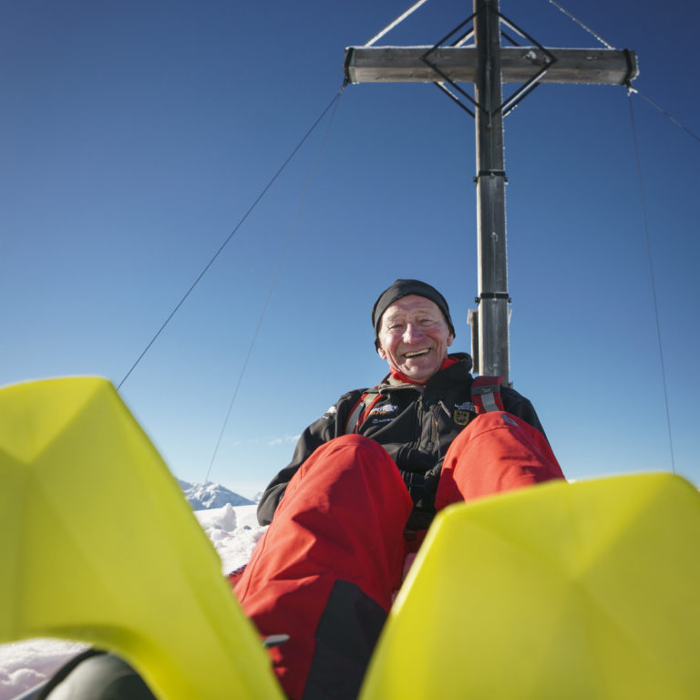 Portrait Bruno Berthold Schneeschuhtour Sonnenkopf zum Muttjoechle © Dietmar Denger / Vorarlberg Tourismus