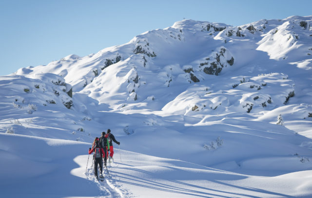 Schneeschuhtour Sonnenkopf zum Muttjoechle © Dietmar Denger / Vorarlberg Tourismus
