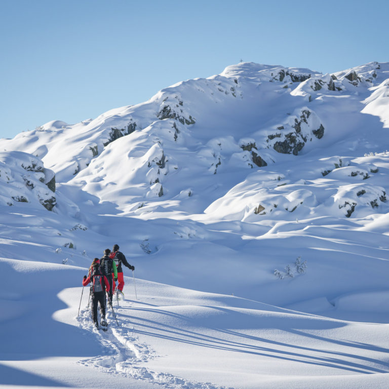 Schneeschuhtour Sonnenkopf zum Muttjoechle © Dietmar Denger / Vorarlberg Tourismus