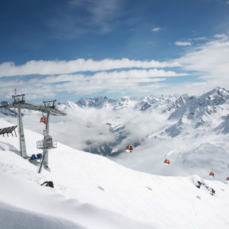 Hochalpila Bahn im Skigebiet Silvretta Montafon