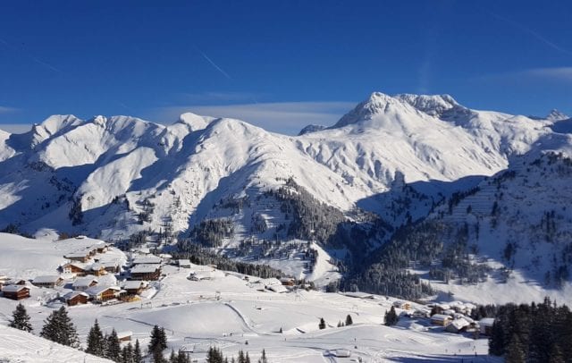 15.1.2019, Ortsansicht Lech und Skigebiet Arlberg (c) Lech Zuers Tourismus by Markus Hahn