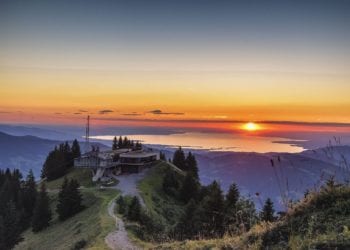 Sonnenuntergang Baumgarten Bezau (c) Seilbahn Bezau
