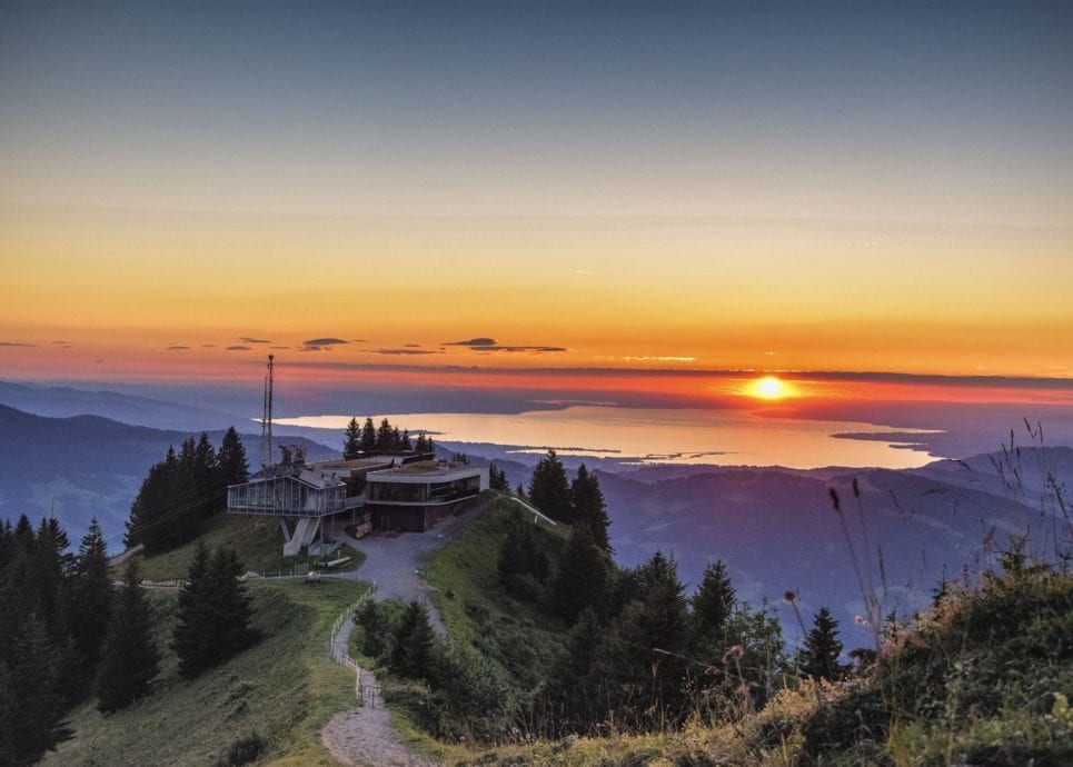 Sonnenuntergang Baumgarten Bezau (c) Seilbahn Bezau