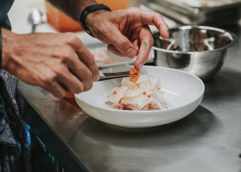 Forellenkaviar im Hirschen Schwarzenberg© Angela Lamprecht / Vorarlberg Tourismus