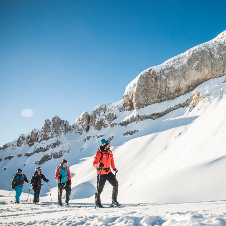 Skisafari Ifen Schoenebach Gemsteltal (c) Martin Erd - Kleinwalsertal Tourismus