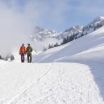 Winterwanderweg kurz vor der Alpe Unterpartnom