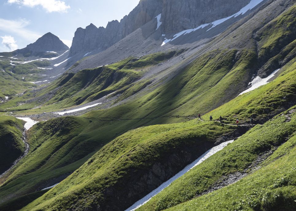 Weg zur Rauekopfscharte © Lucas Tiefenthaler / Vorarlberg Tourismus