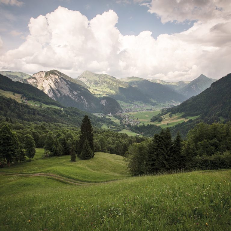 Talkessel Blick vom Auer Ried (c) Emanuel Sutterlüty_Au-Schoppernau Tourismus