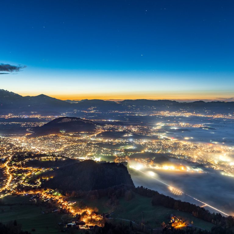 Blick auf Kummenberg und Rheintal © Oberhauser Photography I Vorarlberg Tourismus