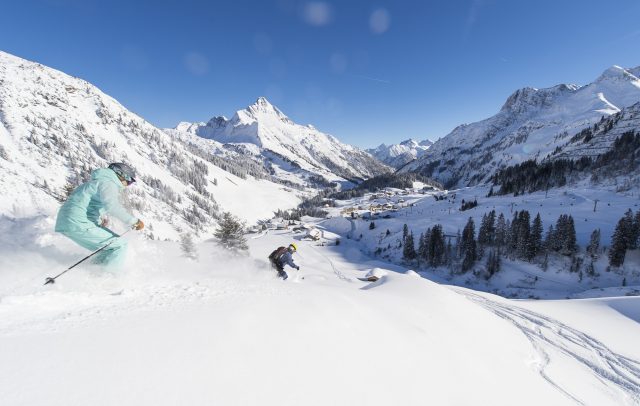 Freeriden im Freeriden im Skigebiet Warth-Schröcken © Alex Kaiser / Warth-Schröcken Tourismus
