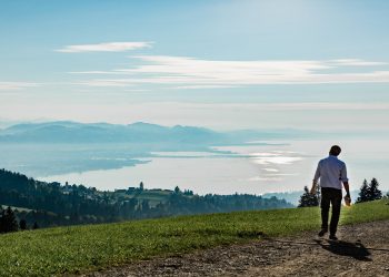 Rudolf Sagmeister Eichenberg mit Blick auf Bodensee © Anja Fontain