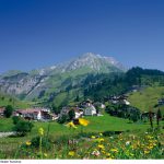 Blick auf Stuben am Arlberg