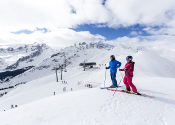 Skifahren am Golm im Montafon, Skigebiete in Vorarlberg (c) Stefan Kothner I Montafon Tourismus GmbH