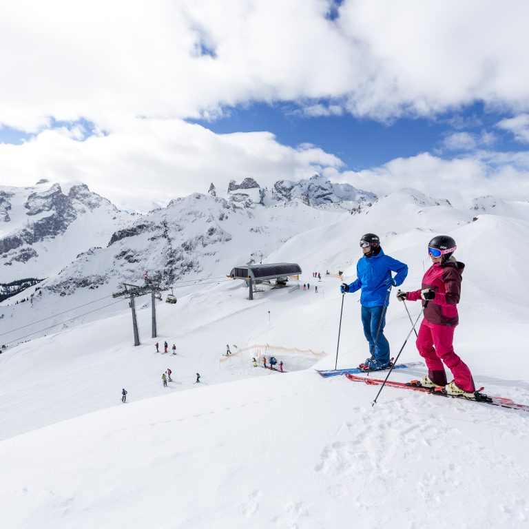 Skifahren am Golm im Montafon, Skigebiete in Vorarlberg (c) Stefan Kothner I Montafon Tourismus GmbH