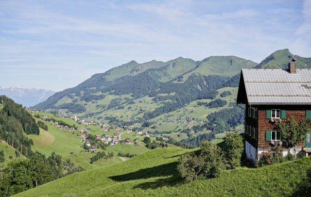 Blick auf Raggal, UNESCO Biosphärenpark Großes Walsertal © Alex Kaiser - Alpenregion Bludenz Tourismus GmbH