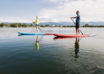 Stand Up Paddling am Bodensee © Rupert Mühlbacher - Bodensee-Vorarlberg Tourismus