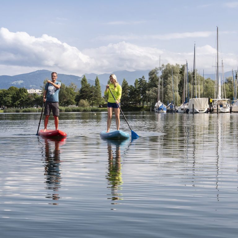 Stand Up Paddling at Lake Constance © Rupert Mühlbacher - Bodensee-Vorarlberg Tourismus