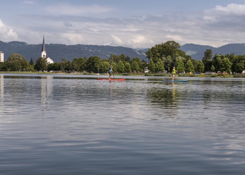 Stand Up Paddling am Bodensee © Rupert Mühlbacher - Bodensee-Vorarlberg Tourismus
