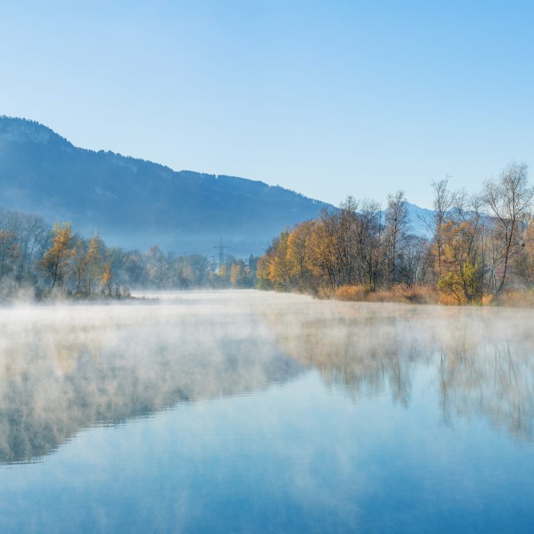 Herbststimmung in Hohenems am Alten Rhein
