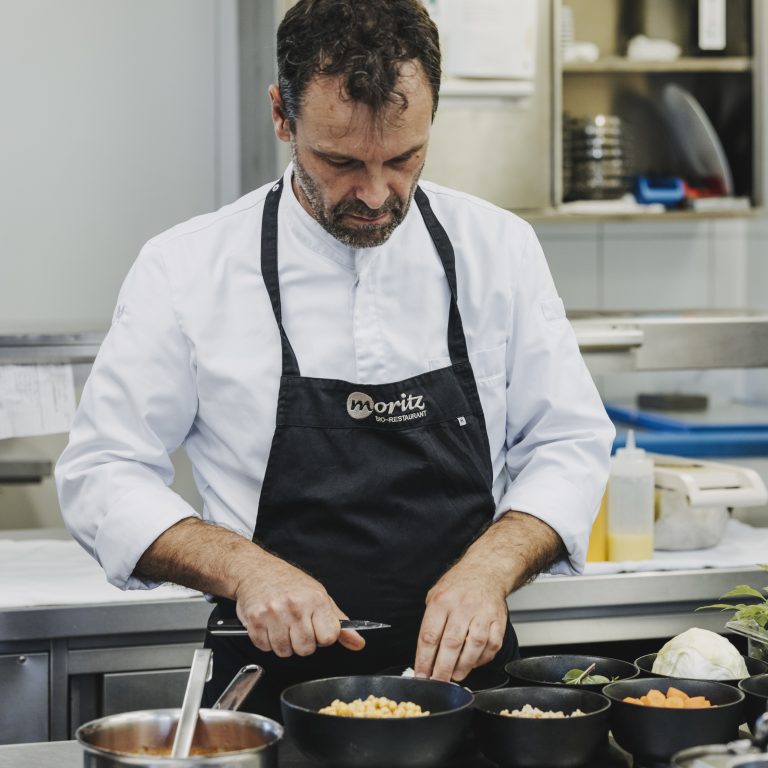Roland König im Bio-Restaurant Moritz, Hohenems © Angela Lamprecht / Vorarlberg Tourismus