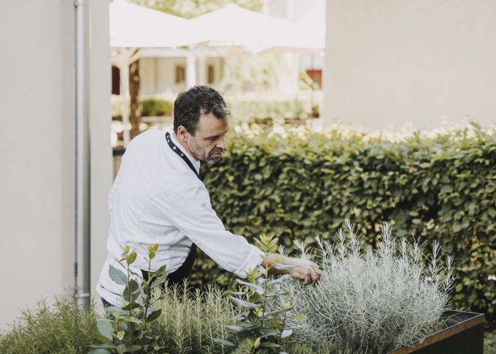 Kräutergarten im Bio-Restaurant Moritz, Hohenems © Angela Lamprecht / Vorarlberg Tourismus