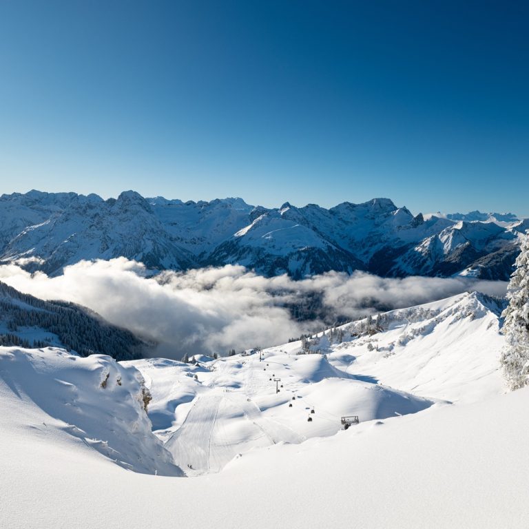 Skigebiet Diedamskopf Bregenzerwald, Au-Schoppernau, Februarr 2023 (c) Michael Kemter