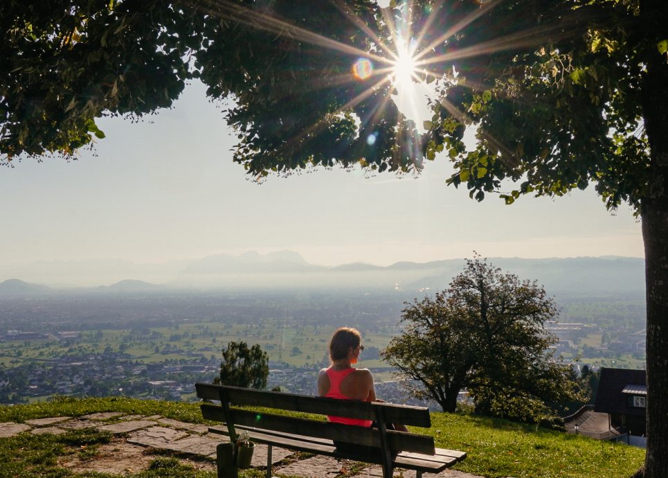 Blick von Bildstein ins Rheintal © Sabrina Bechtold - Vorarlberg Tourismus